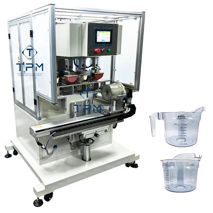 Measuring Cup Four Color Pad Printing Machine